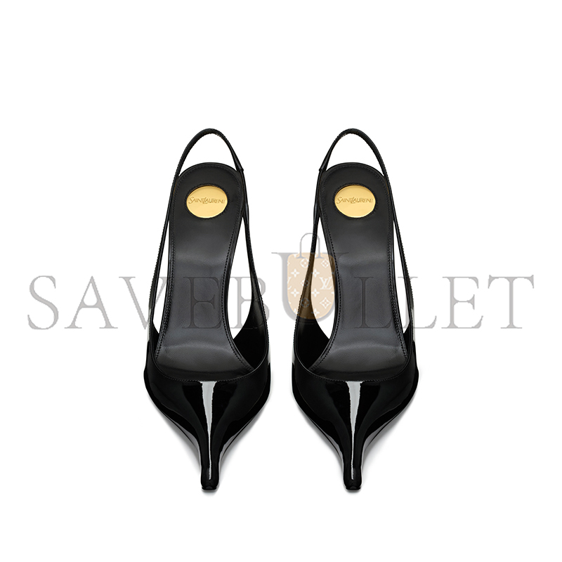 YSL APOLLINE SLINGBACK PUMPS IN PATENT LEATHER 8483501TVAN1000